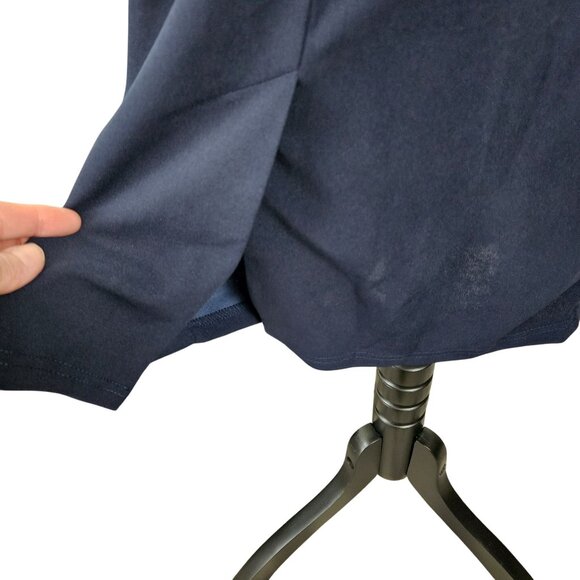 Grace Karin Womens Size Large Sleeveless Navy Blue Midi Dress With Gold Buttons - Picture 8 of 11